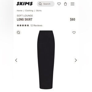 SKIMS lounge skirt